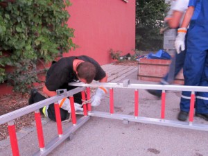 3. September 2013 Aufbau Wasserbehältnis